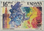 Stamps Spain -  grandes fiestas populares españolas-Las Fallas(Valencia)-1984