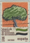 Stamps Spain -  Estatutos de autonomia-Extremadura-1984