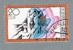 Stamps Germany -  KINDER UND JUGEND sPARTAKA