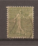 Stamps Europe - France -  Sembradora sobre fondo lineado.