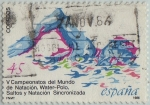 Stamps Spain -  Deportes-natación-1986
