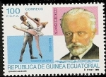 Stamps Equatorial Guinea -  Centenario muerte de P.I. Tchaikovsky   -  Romeo y Julieta