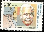 Stamps Africa - Equatorial Guinea -  Centenario muerte de Ferdinand Marie Lesseps - Canal de Suez