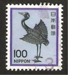 Stamps Japan -  1377 - una grulla