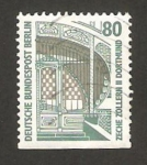 Stamps Germany -  1169 b - Entrada de la mina Zollern II, en Dortmund