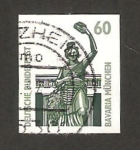 Stamps Germany -  1384 - Estatua de Bavaria, en Munich