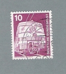 Stamps Germany -  Tren de cercanias (repetido)