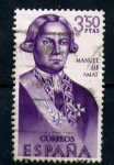 Stamps Spain -  Manuel de Amat
