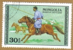 Stamps Mongolia -  Caballos