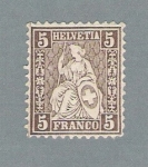 Stamps Switzerland -  Mujer y escudo