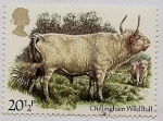 Stamps United Kingdom -  Toro salvaje de Chillingham
