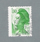 Stamps France -  La Liberté de Gandón