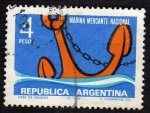 Stamps : America : Argentina :  Marina Mercante Nacional