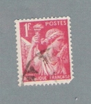 Stamps France -  Ángel y antorcha