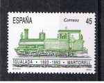 Stamps Spain -  Edifil  3265  Cente. del ferrocarril  Igualada-Martorell  