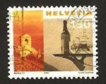Stamps Switzerland -  1654 B - ermita y bandeja