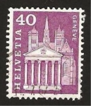 Sellos del Mundo : Europa : Suiza : 650 - Catedral de San Pedro, Ginebra