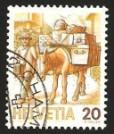 Stamps Switzerland -  transporte en burro
