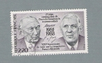 Stamps France -  XXV Aniversaire du Traite sur la Cooperation Franco-Allemande