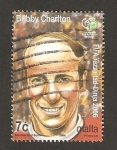 Stamps Malta -  bobby charlton, futbolista