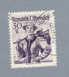 Stamps : Europe : Austria :  Trajes regionales Salzbourg Pongau
