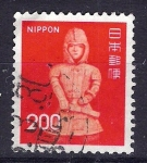 Stamps Japan -  Figura samurai.