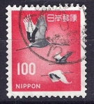 Stamps Japan -  Cigüeñas.