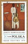 Stamps : Europe : Poland :  Pintura Dzien Znaczka 1970