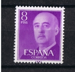 Stamps Spain -  Edifil  1162   General Franco  