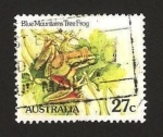 Stamps Australia -  768 - Rana azul de las montañas