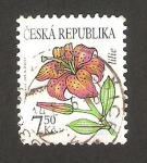 Stamps Czech Republic -  flora, lille