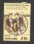 Stamps Australia -  el tío  sentimental, película