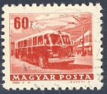 Stamps : Europe : Hungary :  autobus electrico