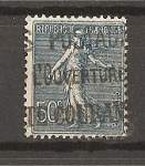 Stamps France -  Sembradora sobre fondo lineado.