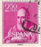 Stamps Spain -  1293, Juan de ribera (Francisco de ribalta)