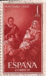 Stamps Spain -  1325, La adoracion de los reyes magos (Velazquez)
