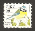 Stamps : Europe : Ireland :  Parus caeruleus, herrerillo