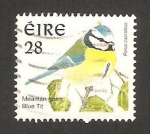 Sellos del Mundo : Europa : Irlanda : Parus caeruleus, herrerillo