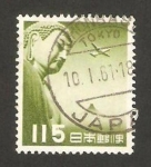 Stamps Japan -  escultura