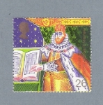 Stamps United Kingdom -  Rey James  Bibles