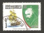 Stamps Brazil -  g. garibaldi, 200 anivº de su nacimiento