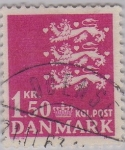 Stamps : Europe : Denmark :  escudo de Dinamarca-1962