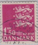 Sellos de Europa - Dinamarca -  escudo de Dinamarca-1962