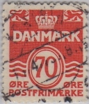 Stamps : Europe : Denmark :  serie corriente-1950-1952