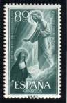 Stamps Spain -  1957 Centenario sagrado corazon Edifil 1208