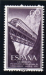 Sellos de Europa - Espa�a -  1958 27º Congreso Ferrocarriles Edifil 1233