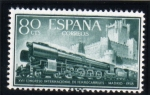 Stamps Spain -  1958 27º Congreso Ferrocarriles Edifil 1234