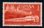 Sellos de Europa - Espa�a -  1958 27º Congreso Ferrocarriles Edifil 1235