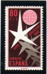 Stamps Spain -  1958 Expo Bruselas Edifil 1220