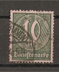 Stamps Germany -  Servicio./ Papel Blanco.